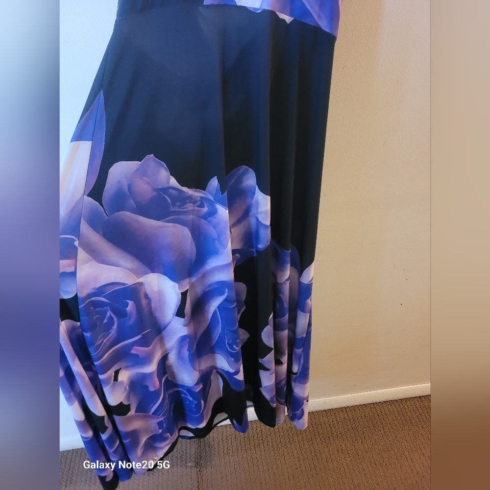 VENUS Purple and Black Dress